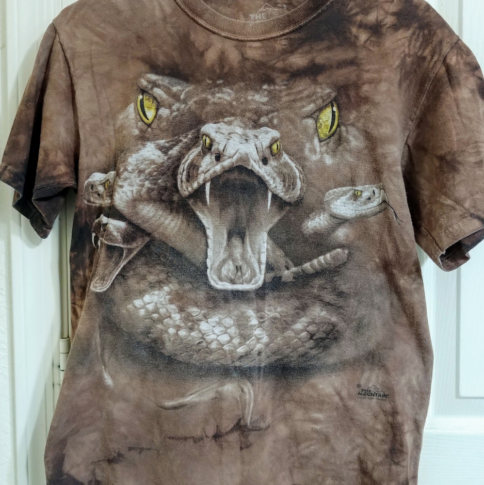 Vintage Tie-Dye Rattlesnake T-Shirt (Six Flags)